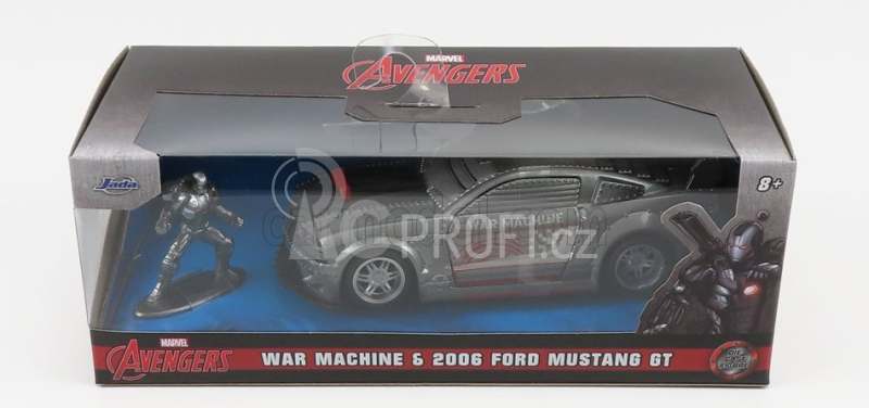 Jada Ford usa Mustang Coupe 2006 With War Machine Figure 1:32 Grey