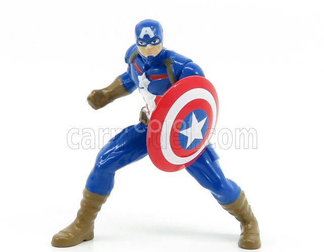Jada Ford usa Mustang Gt Coupe 2006 With Captain America Figure 1:24 Modrá Červená Bílá