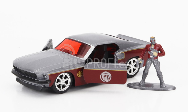Jada Ford usa Mustang Gt500 Shelby 1967 1:32, šedá