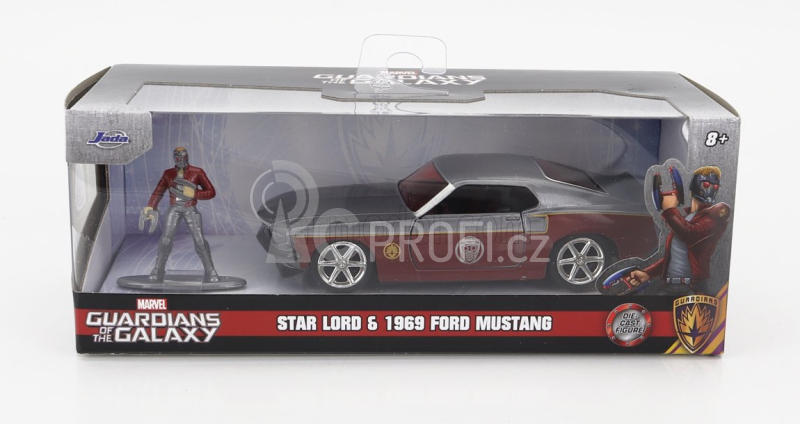 Jada Ford usa Mustang Gt500 Shelby 1967 1:32, šedá