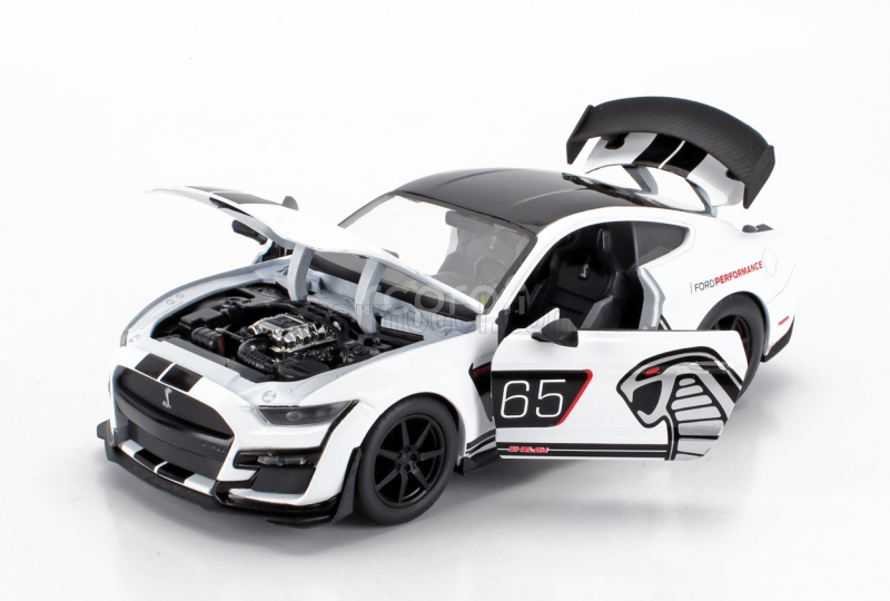 Jada Ford usa Mustang Shelby Gt500 Racing N 65 Coupe 2020 1:24 Bílá Černá