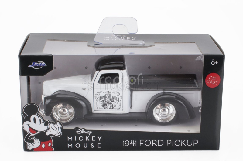 Jada Ford usa Pick-up 1941 Topolino Mickey Mouse Figure - Walt Disney 1:32 Bílá Černá