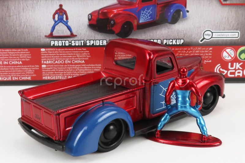 Jada Ford usa Pick-up With Spiderman Figure 1941 1:32 Červená Modrá
