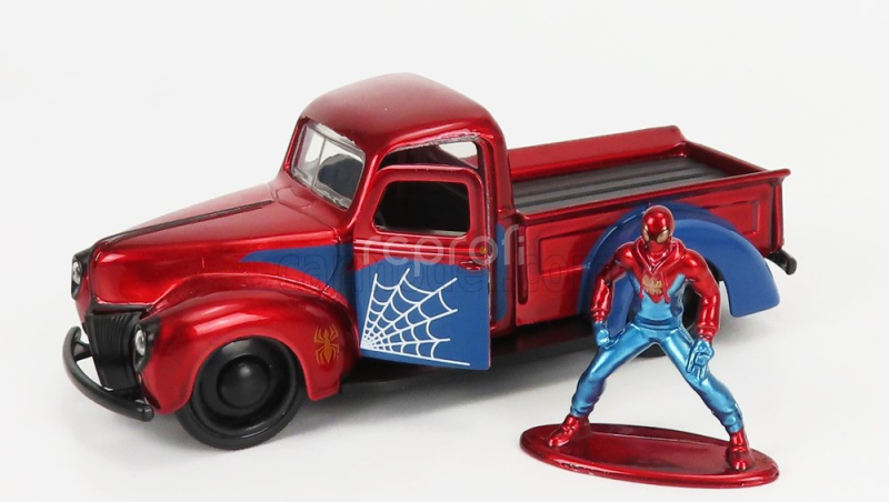 Jada Ford usa Pick-up With Spiderman Figure 1941 1:32 Červená Modrá