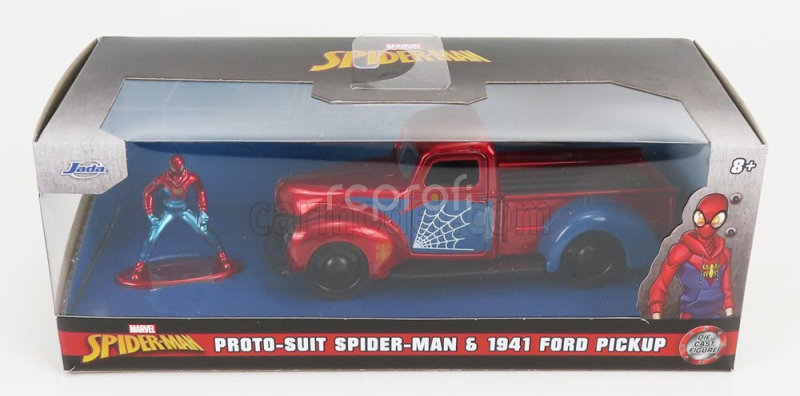 Jada Ford usa Pick-up With Spiderman Figure 1941 1:32 Červená Modrá