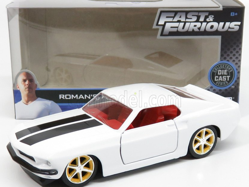 Jada Ford usa Roman's Mustang Custom Anvil Halo 1969 - Fast & Furious Vi (2013) 1:32 Bílá