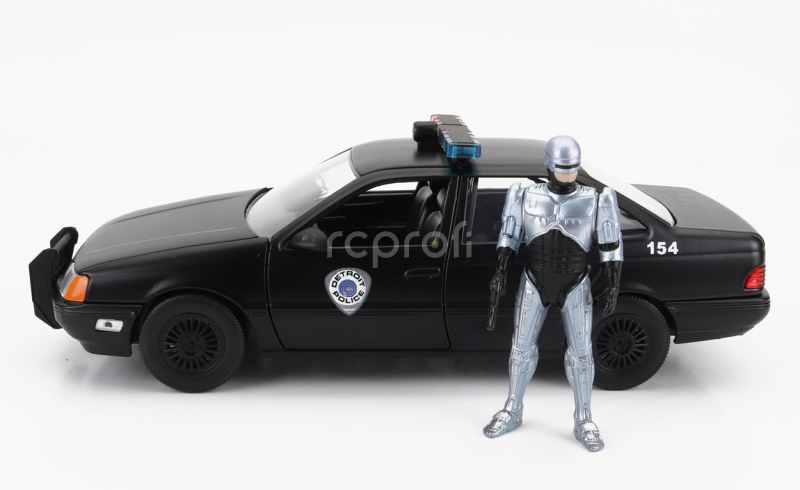 Jada Ford usa Taurus Lx Detroit Police 1986 With Robocop Figure 1:24 Black