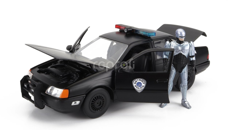 Jada Ford usa Taurus Lx Detroit Police 1986 With Robocop Figure 1:24 Black