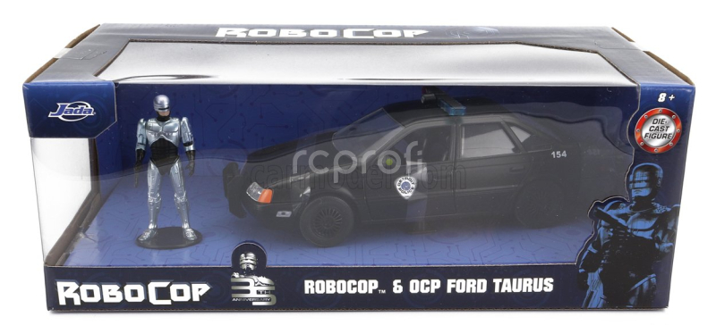 Jada Ford usa Taurus Lx Detroit Police 1986 With Robocop Figure 1:24 Black