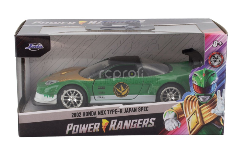 Jada Honda Nsx Type-r Japan Spec Coupe Power Rangers 2002 1:32 Zelené Zlato