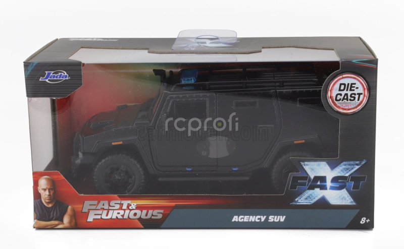Jada Hummer Agency Suv 2020 - Fast & Furious 1:32 Matt Black