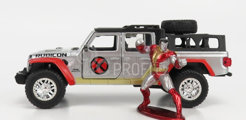 Jada Jeep Gladiator Pick-up 2021 - With X-men Figure 1:32 Silver