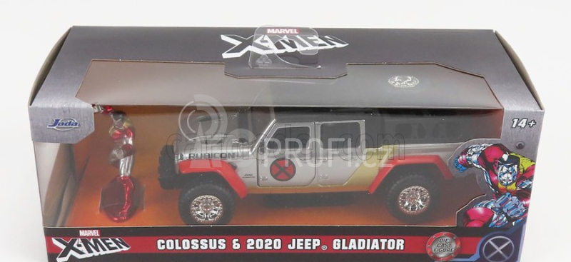 Jada Jeep Gladiator Pick-up 2021 - With X-men Figure 1:32 Silver