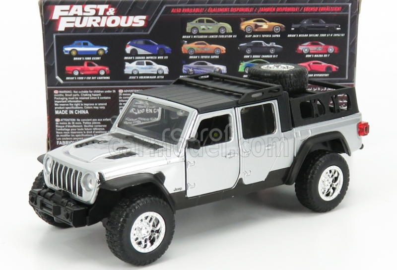 Jada Jeep Wrangler Gladiator 2020 - Fast & Furious 9 - Hobbs And Shaw 1:32 Silver
