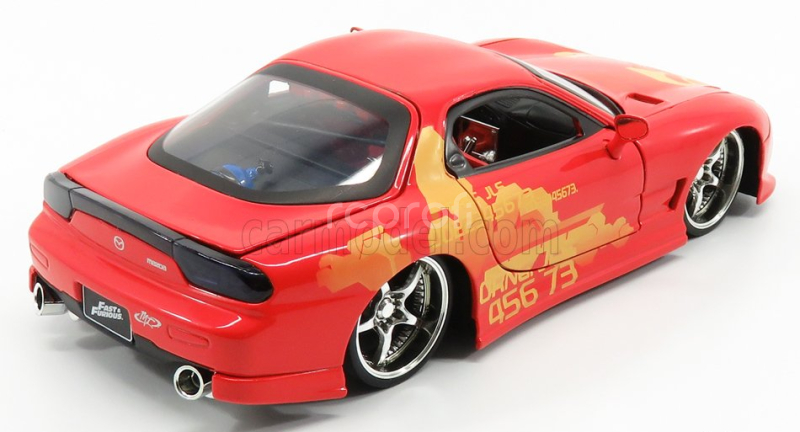 Jada Mazda Dom's Rx-7 2001 - Toretto - Fast & Furious Ii (2003) 1:24 Červená Žlutá