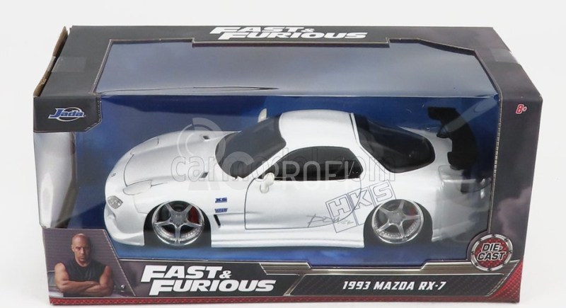 Jada Mazda Rx-7 Coupe 1993 - Fast & Furious 1:24 Bílá