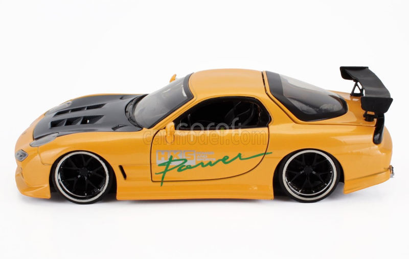 Jada Mazda Rx-7 Hks Power Coupe 1993 1:24 Žlutá Černá