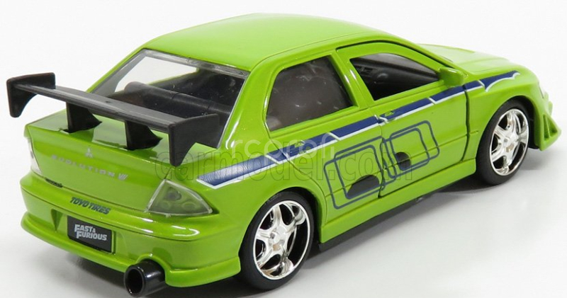 Jada Mitsubishi Brian's Lancer Evolution Vii 2002 - Brian O'conner - Fast & Furious Ii (2003) 1:32 Zelená