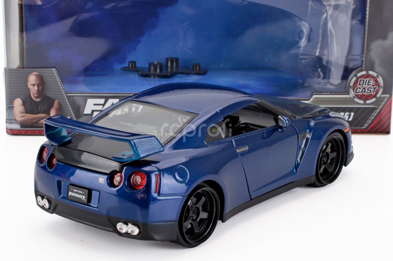 Jada Nissan Brian's Gt-r R35 2007 - Fast & Furious Vii (2015) 1:24 Modrý Metamfetaminový Uhlík