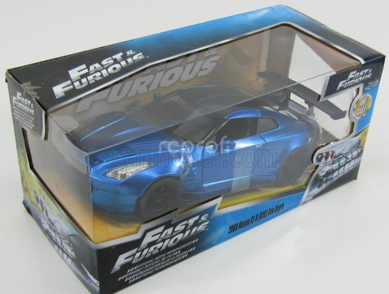 Jada Nissan Brian's Gt-r R35 2009 Ben Sopra - Fast & Furious Vii (2015) 1:24 Matná Modrá Černá