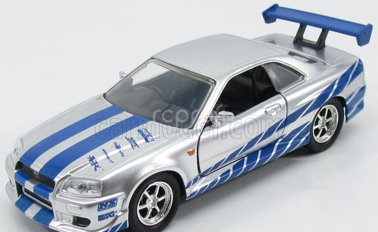 Jada Nissan Brian's Skyline Gt-r 1999 - Fast & Furious Ii (2003) 1:32 Stříbrná Modrá