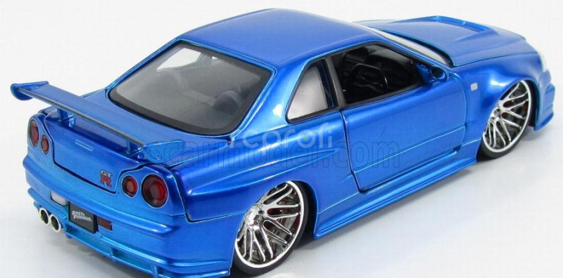 Jada Nissan Brian's Skyline Gt-r R34 2002 - Fast & Furious I (2001) 1:24 Matt Blue