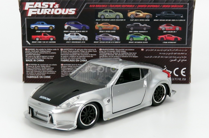 Jada Nissan Gisele's 370z Coupe (z34) 2008 - Fast & Furious 1:32 Stříbrná Černá