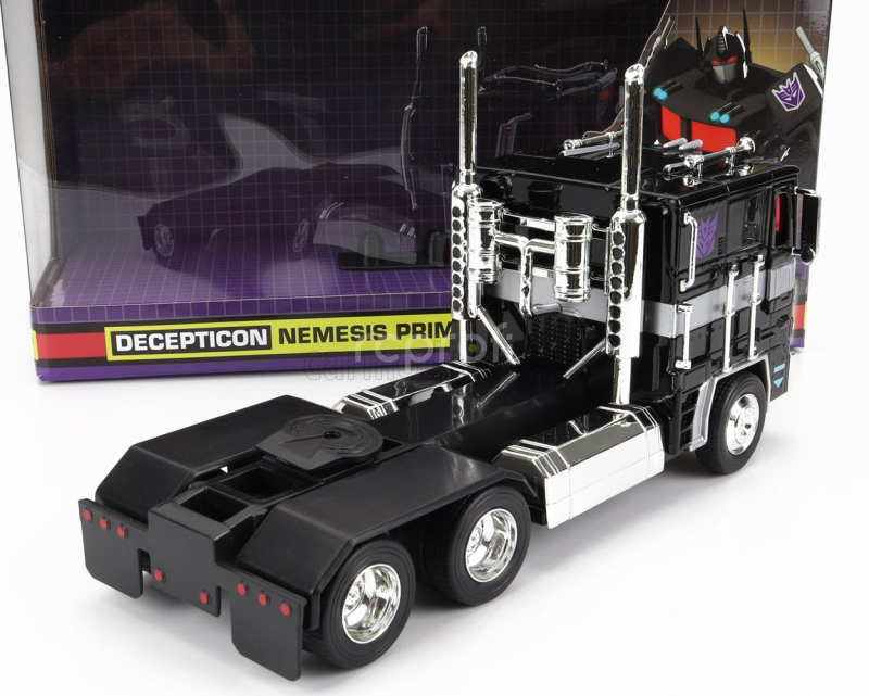 Jada Peterbilt 352 Tractor Truck 3-assi 1979 - Nemesis Prime Transformers 1:24 Black