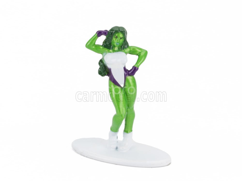 Jada Plymouth Barracuda With She-hulk Figures 1973 1:32 Zelená Bílá