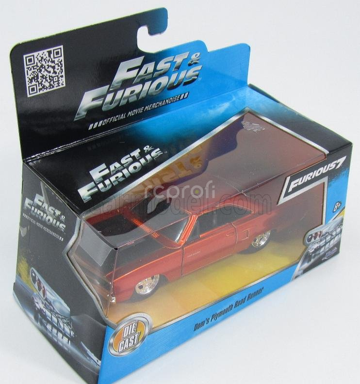 Jada Plymouth Dom's Charger Road Runner 1970 - Fast & Furious 7 2015 1:32 Měděná S Černou