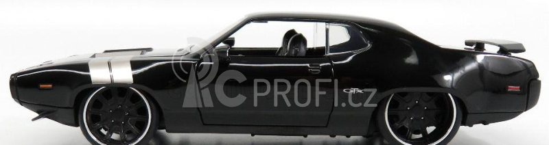 Jada Plymouth Dom's Gtx Coupe 1971 - Fast & Furious 8 2017 1:24 Černá Stříbrná