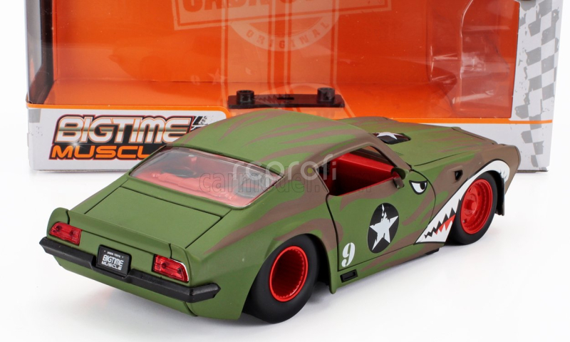 Jada Pontiac Firebird Custom Coupe 1972 1:24 Vojenská Zelená