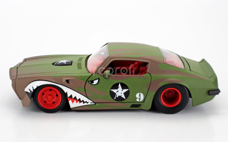 Jada Pontiac Firebird Custom Coupe 1972 1:24 Vojenská Zelená