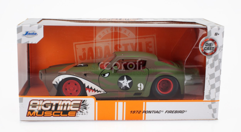 Jada Pontiac Firebird Custom Coupe 1972 1:24 Vojenská Zelená