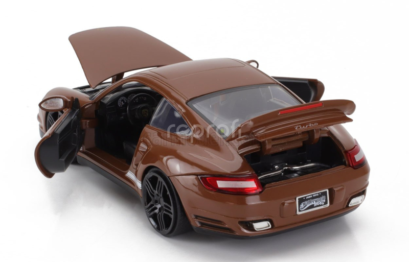 Jada Porsche 911 997 Turbo With M&m's Figure 2007 1:24 Brown