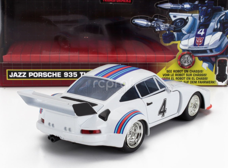 Jada Porsche 935 Martini Racing N 4 Racing Coupe 1981 - Transformers 1:32 Bílá