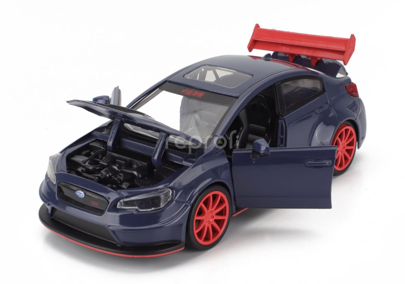 Jada Subaru Wrx Sti Whitebody With Jujutsu Kaisen Yuji Itadori Figure 2016 1:24 Grey