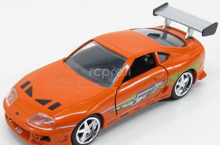 Jada Toyota Supra Mkiv 1995 - Paul Walker - Brian O'conner - Fast & Furious I (2001) 1:32 Oranžová Zelená
