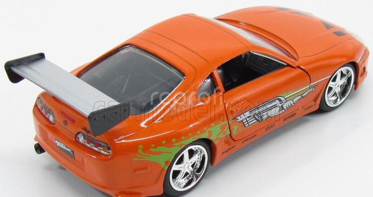 Jada Toyota Supra Mkiv 1995 - Paul Walker - Brian O'conner - Fast & Furious I (2001) 1:32 Oranžová Zelená