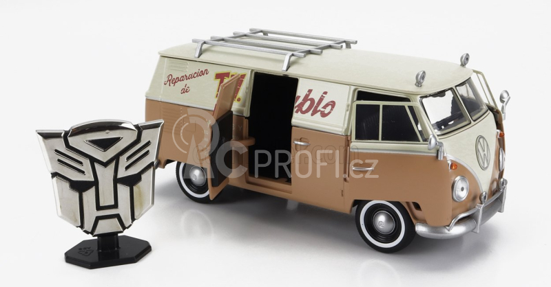 Jada Volkswagen T1 Van Wheeljack 1965 - The Transformers 1:24 2 Odstíny Béžové