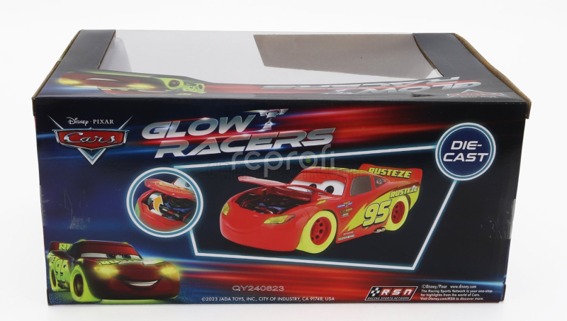 Jada Walt disney Saetta Lightning Mcqueen - Cars Movie 1:24 Červená Žlutá