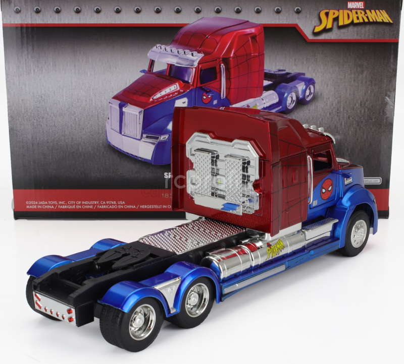 Jada Western star 57x Tractor Truck Spiderman 2009 1:24 Modrá Červená