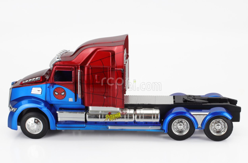 Jada Western star 57x Tractor Truck Spiderman 2009 1:24 Modrá Červená