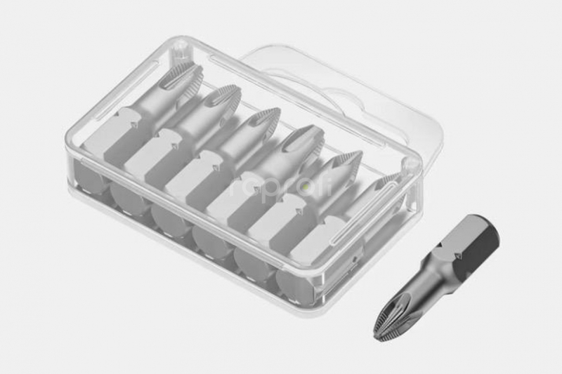 JAKEMY 6in1 Anti-Slip Short Screwdriver Bits
