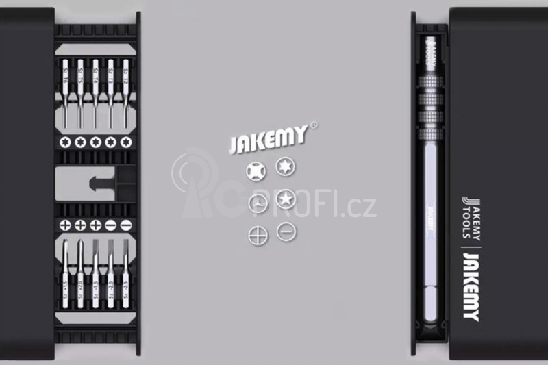 JAKEMY Sada nářadí 21v1 s rukojetí z hliníkové slitiny