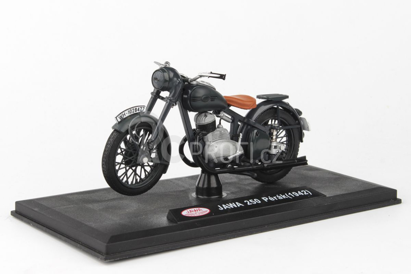 Abrex Jawa 250 Pérák (1942) 1:18 - Šedá Tmavá - Prototyp