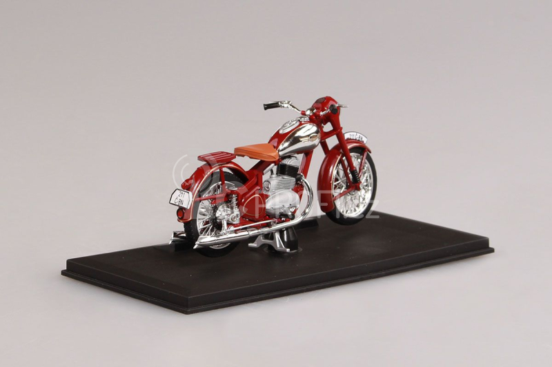 Abrex Jawa 250 Pérák (1948) 1:18 - Tmavě Červená