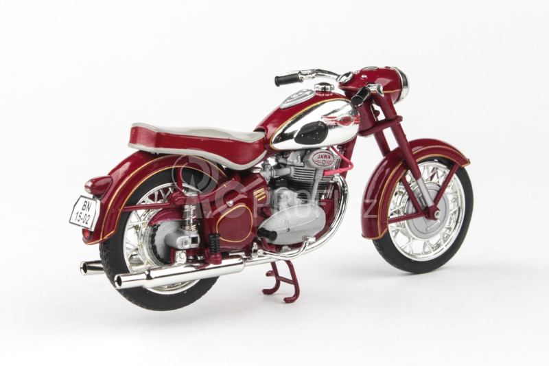 Abrex Jawa 500 OHC (1956) 1:18 - Tmavě Červená