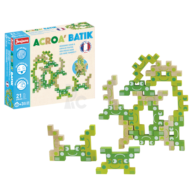 Jeujura Dřevěná motorická hra Acroa'batik