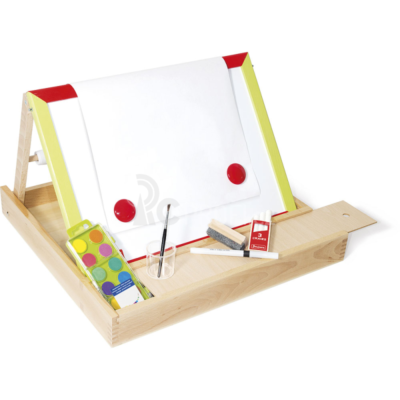 Jeujura Dřevěná multiaktivní stolní tabule 44x30 cm s příslušenstvím